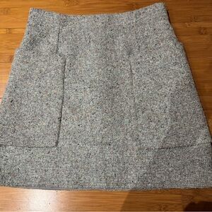 COS Tweed Skirt in blue grey